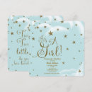 Search for blue sky square invitations Girls