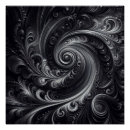 Search for black white abstract swirl posters Modern