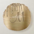 Search for metallic gold cushions Elegant