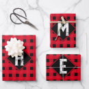 Search for red and black wrapping paper For him