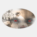 Search for gothic oval stickers Halloween