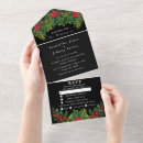 Search for december wedding invitations Red and green