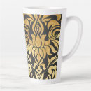 Search for gold patterned damasks mugs Black