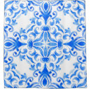 Search for spanish tile shower curtains Blue