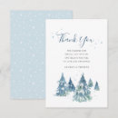 Search for winter wedding thank you cards Evergreen trees