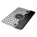 Search for paw print bath mats Black and white