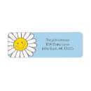 Search for happy flower return address labels Fun