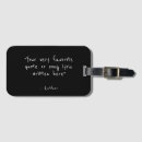 Search for funny sayings luggage tags Black and white