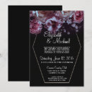 Search for purple black silver wedding invitations White