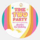 Search for two girls stickers 2nd birthday party