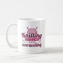 Search for funny knitting mugs Handmade