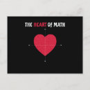 Search for love math postcards Heart
