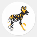 Search for wild dog stickers Lycaon pictus