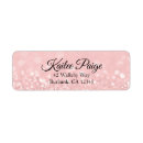Search for gold bokeh return address labels Birthday