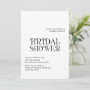 Search for typography bridal shower invitations Minimalist