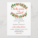 Search for tis the season wedding invitations Festive