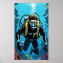 Search for divers posters Underwater