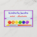 Search for paint palette business cards Artist