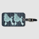 Search for poodle luggage tags Girly