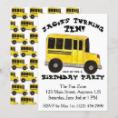 Search for school bus birthday invitations Boy