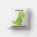 Search for cute green dinosaur cushions Baby boy
