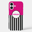 Search for black white pink iphone cases Stripes