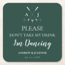 Search for emerald green coasters Typography