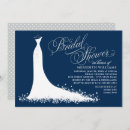 Search for navy and silver bridal shower invitations Bride