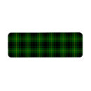 Search for tartan plaid return address labels Green