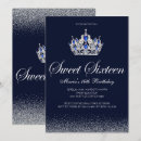Search for sapphire blue birthday invitations Glam