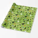 Search for cat holiday wrapping paper Green