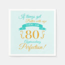 Search for 80th birthday napkins Humour