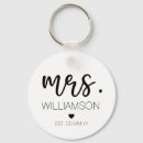 Search for newly weds key rings Mr and mrs