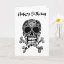 Search for day of the dead birthday cards Skull