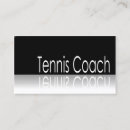 Search for tennis coach business cards Simple