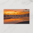 Search for sunsets business cards Travel
