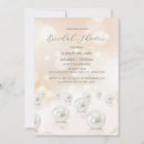 Search for pearl bridal shower invitations White pearls