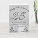 Search for 25th wedding anniversary cards Twenty fifth anniversary