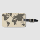 Search for world map luggage tags Continents