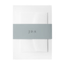 Search for dusty blue invitation belly bands Elegant