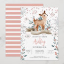 Search for fawn birthday invitations Girl