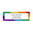 Search for gay pride flag return address labels Colourful