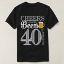 Search for cheers to 40 years tshirts Forty
