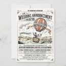 Search for hot air balloon wedding invitations Bride and groom