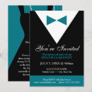Search for teal black invitations Blue