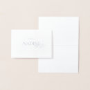 Search for silver foil place cards Gold
