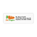 Search for vegetables return address labels Vegetarian