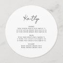Search for guests name wedding menus Bride
