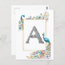 Search for peacock feathers postcards Watercolor