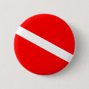 Search for scuba diving badges Red